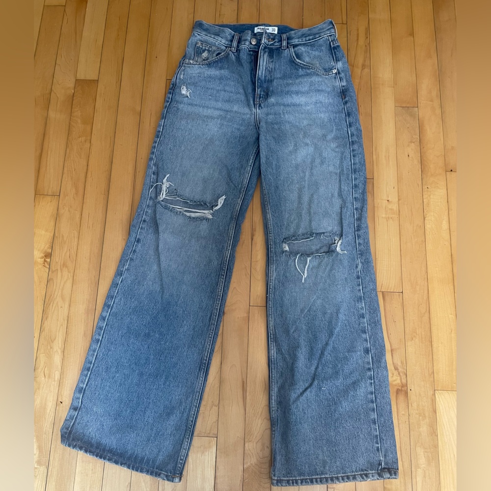 Pull and bear high waisted flair jeans